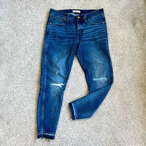 Madewell High Rise Ankle Petite Skinny Jeans